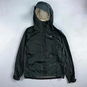 Patagonia Torrentshell Jacket Mens S Green H2No Hooded Hiking Outdoor Shell